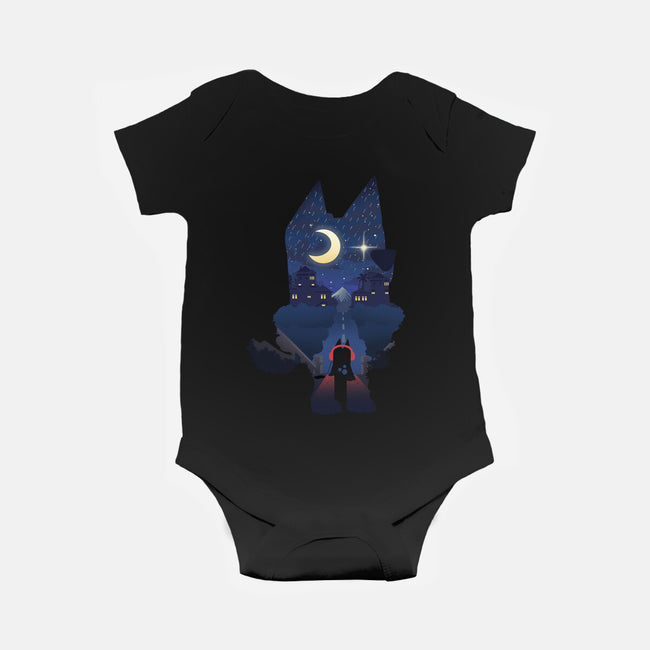 Bluey Night-Baby-Basic-Onesie-dandingeroz