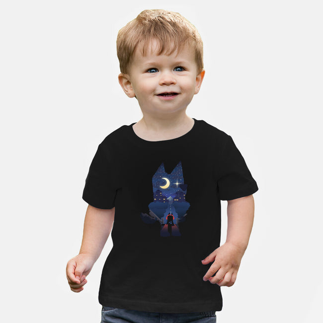 Bluey Night-Baby-Basic-Tee-dandingeroz