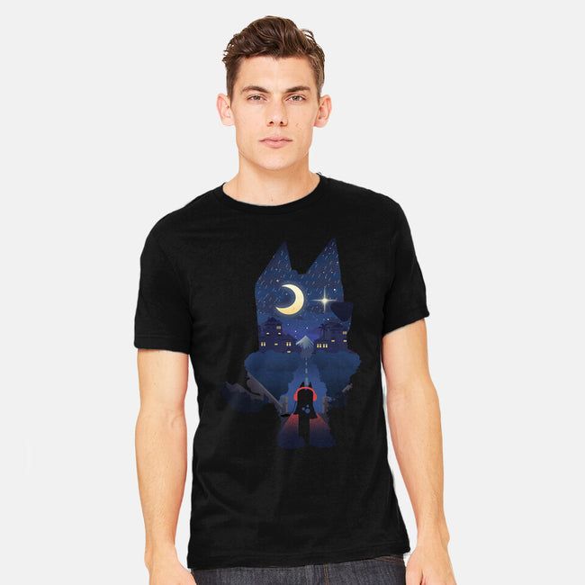 Bluey Night-Mens-Heavyweight-Tee-dandingeroz