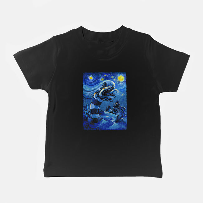 Starry Saturn-Baby-Basic-Tee-daobiwan