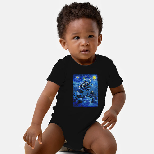 Starry Saturn-Baby-Basic-Onesie-daobiwan