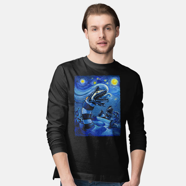 Starry Saturn-Mens-Long Sleeved-Tee-daobiwan