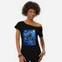 Starry Saturn-Womens-Off Shoulder-Tee-daobiwan