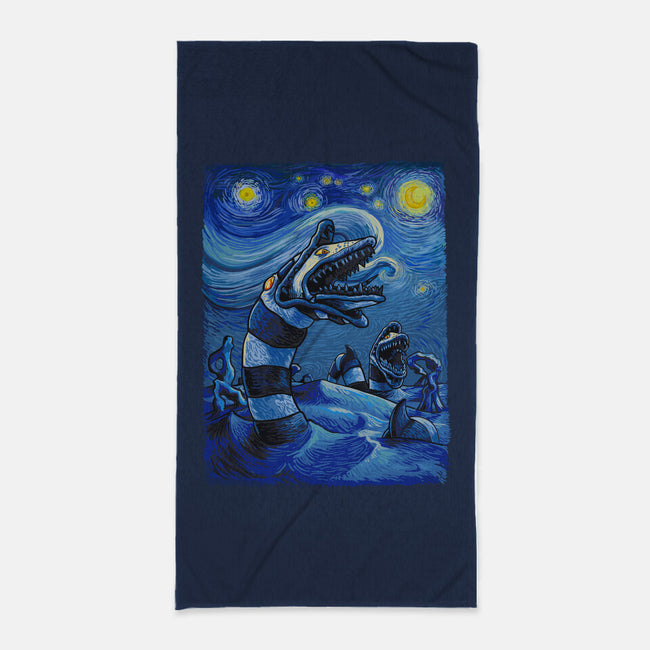 Starry Saturn-None-Beach-Towel-daobiwan