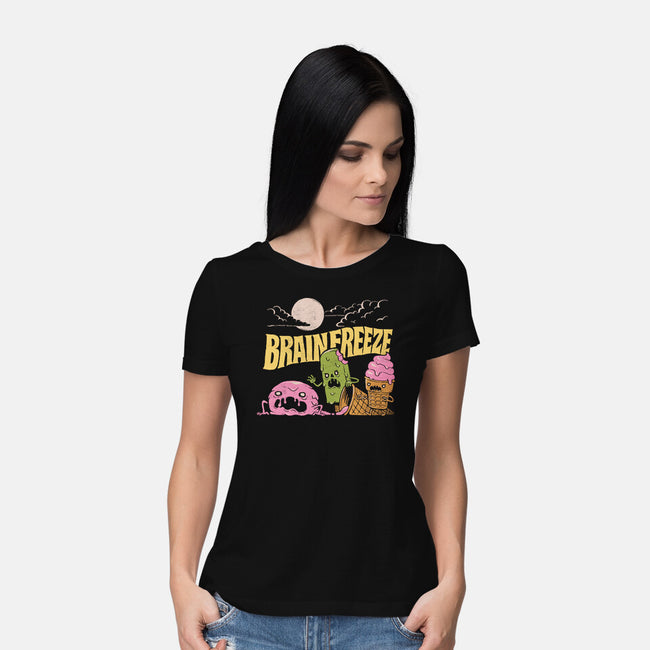 Brain Freeze-Womens-Basic-Tee-dfonseca