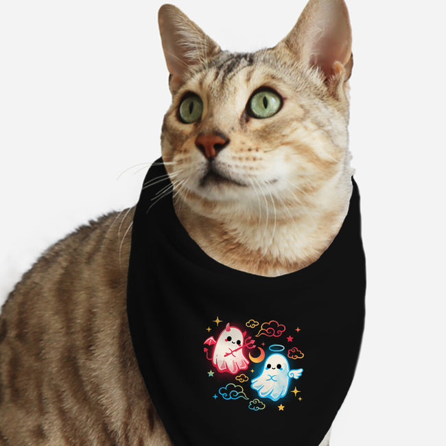 Angel Devil Ghosts-Cat-Bandana-Pet Collar-NemiMakeit