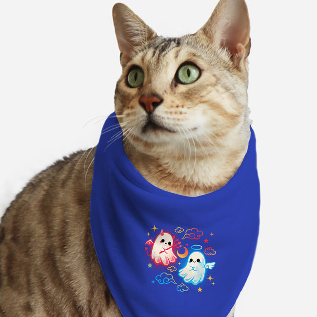 Angel Devil Ghosts-Cat-Bandana-Pet Collar-NemiMakeit