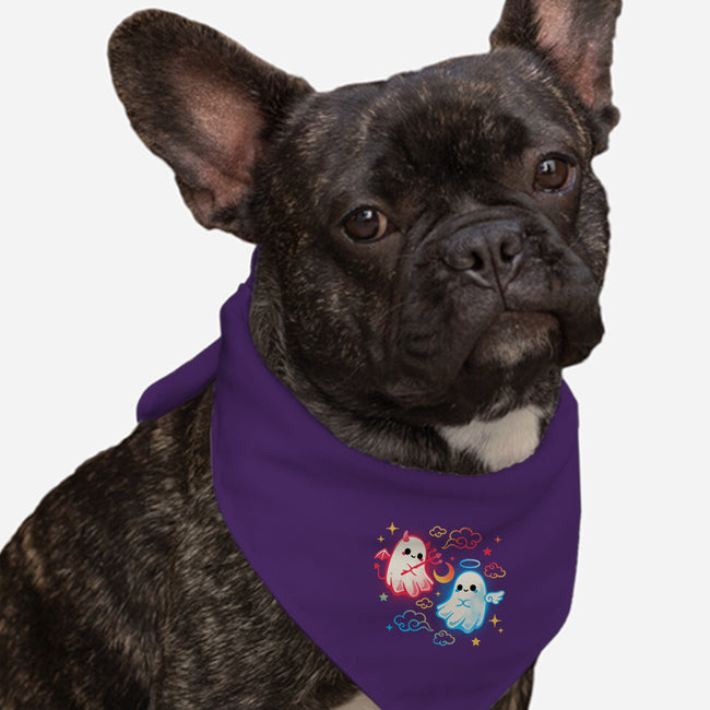 Angel Devil Ghosts-Dog-Bandana-Pet Collar-NemiMakeit