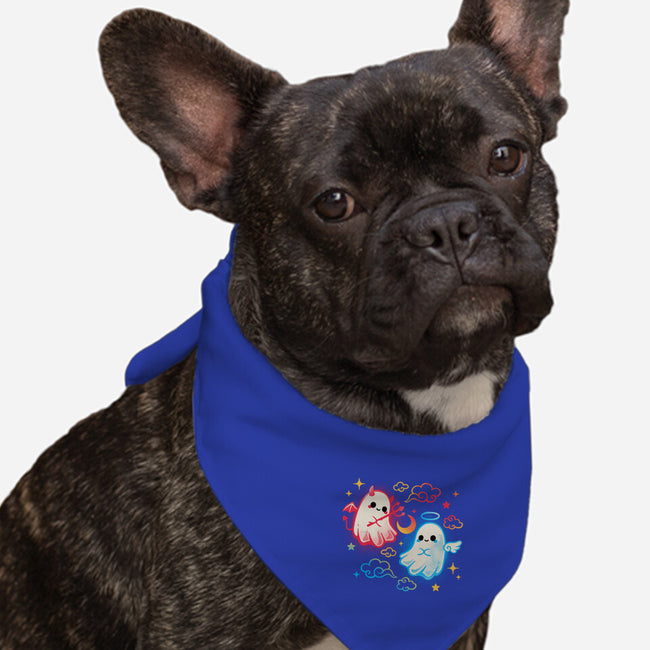 Angel Devil Ghosts-Dog-Bandana-Pet Collar-NemiMakeit