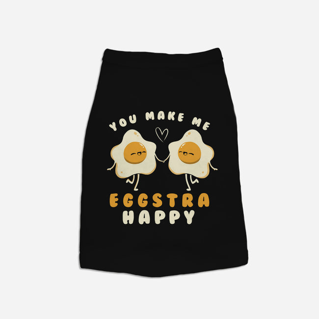 You Make Me Eggstra Happy-Dog-Basic-Pet Tank-tobefonseca