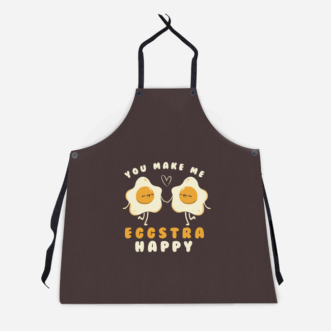 You Make Me Eggstra Happy-Unisex-Kitchen-Apron-tobefonseca