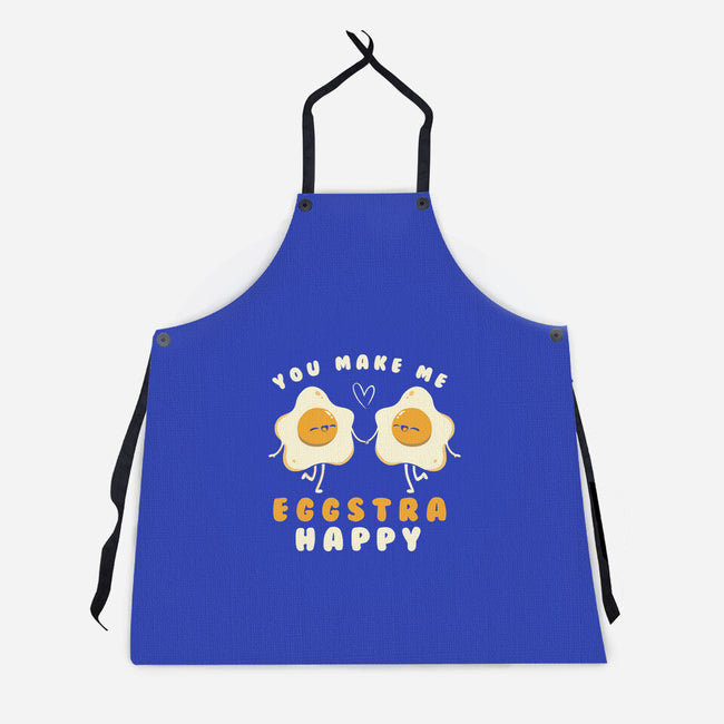 You Make Me Eggstra Happy-Unisex-Kitchen-Apron-tobefonseca