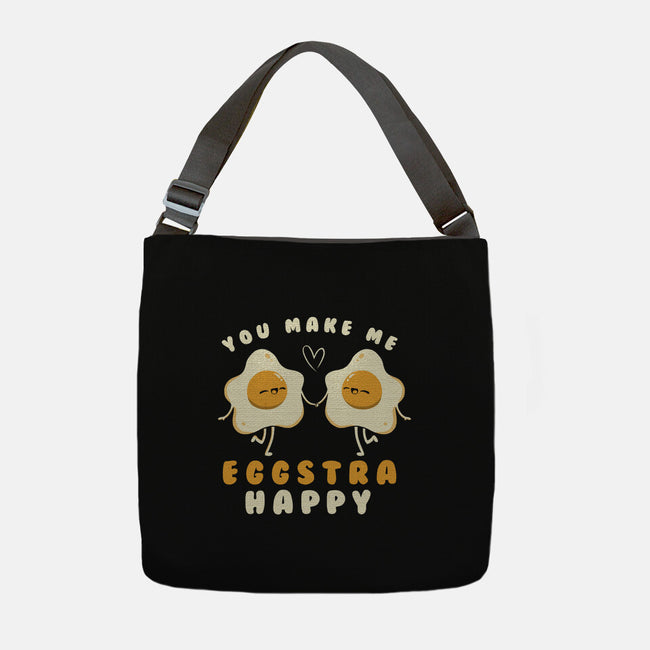 You Make Me Eggstra Happy-None-Adjustable Tote-Bag-tobefonseca