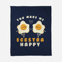 You Make Me Eggstra Happy-None-Fleece-Blanket-tobefonseca