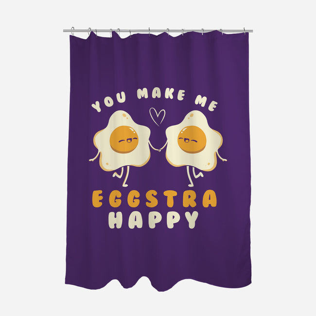 You Make Me Eggstra Happy-None-Polyester-Shower Curtain-tobefonseca