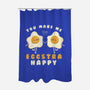 You Make Me Eggstra Happy-None-Polyester-Shower Curtain-tobefonseca