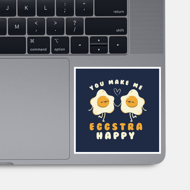 You Make Me Eggstra Happy-None-Glossy-Sticker-tobefonseca