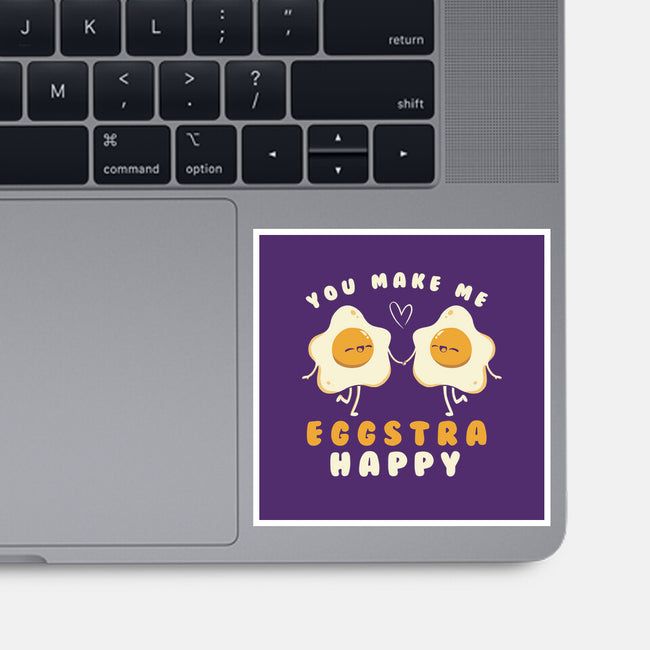 You Make Me Eggstra Happy-None-Glossy-Sticker-tobefonseca