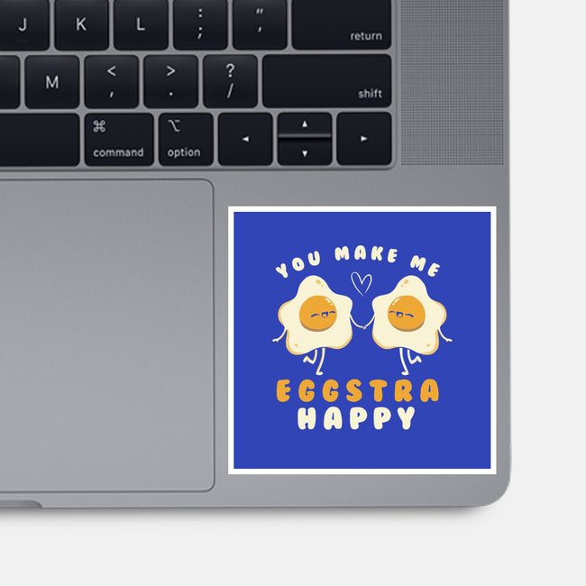 You Make Me Eggstra Happy-None-Glossy-Sticker-tobefonseca