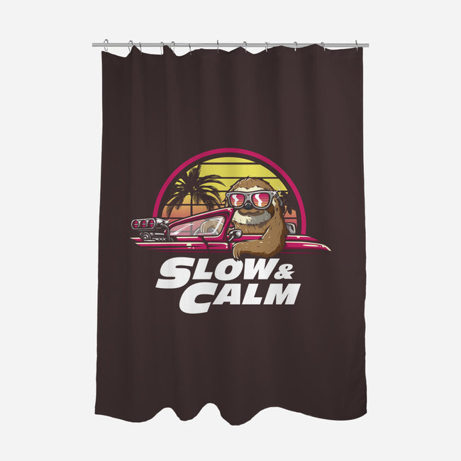 Slow And Calm-None-Polyester-Shower Curtain-Olipop