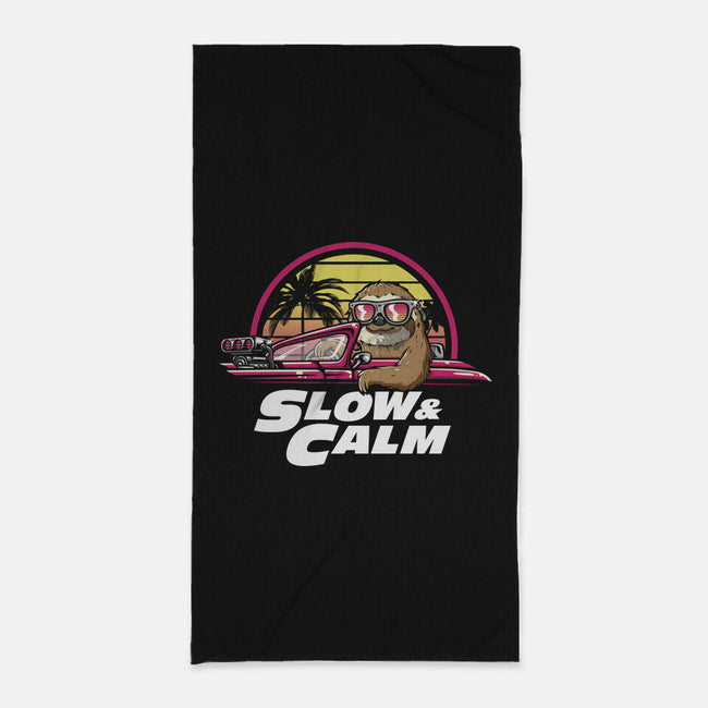 Slow And Calm-None-Beach-Towel-Olipop