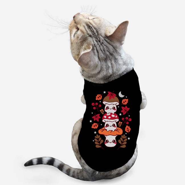 Mushrooms Embroidery Patch-Cat-Basic-Pet Tank-NemiMakeit