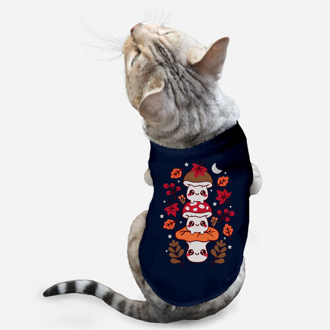 Mushrooms Embroidery Patch-Cat-Basic-Pet Tank-NemiMakeit