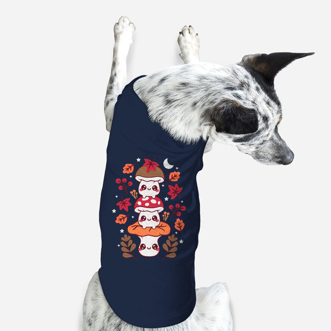 Mushrooms Embroidery Patch-Dog-Basic-Pet Tank-NemiMakeit