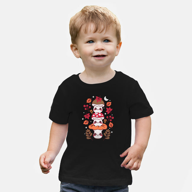 Mushrooms Embroidery Patch-Baby-Basic-Tee-NemiMakeit