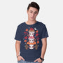 Mushrooms Embroidery Patch-Mens-Basic-Tee-NemiMakeit