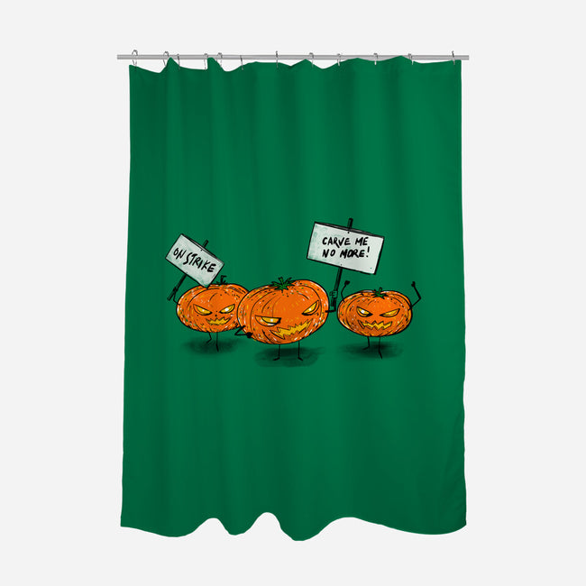 On Strike-None-Polyester-Shower Curtain-kharmazero