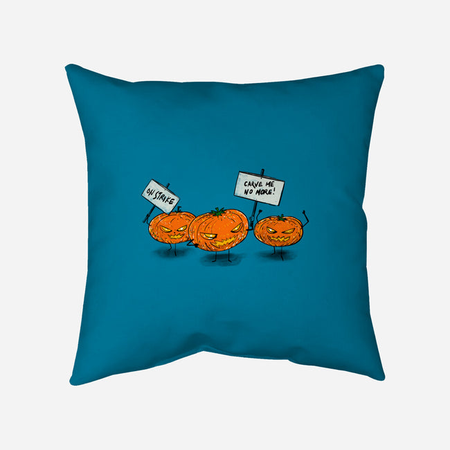 On Strike-None-Removable Cover-Throw Pillow-kharmazero