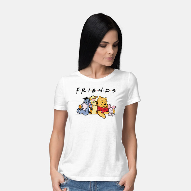 Animal Friends-Womens-Basic-Tee-turborat14