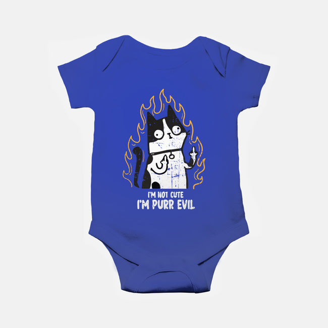 I'm Purr Evil-Baby-Basic-Onesie-turborat14