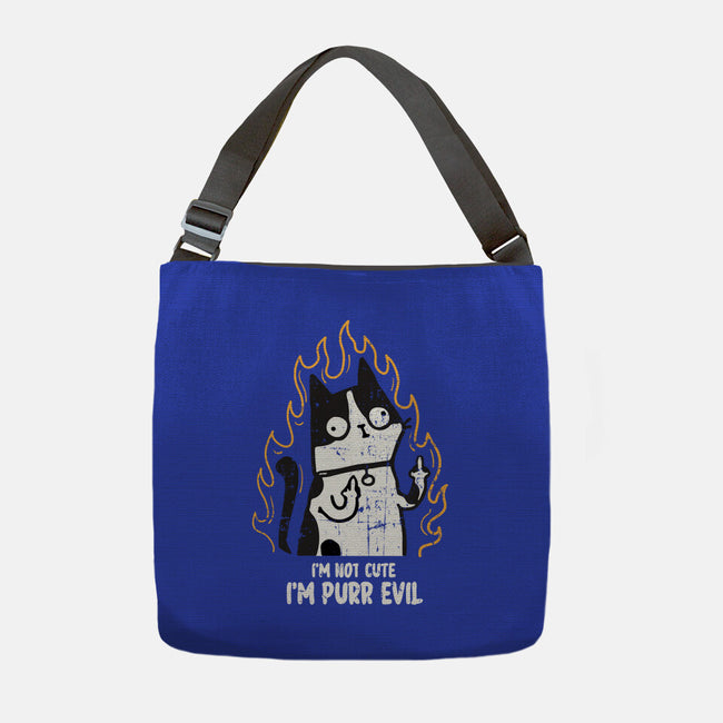 I'm Purr Evil-None-Adjustable Tote-Bag-turborat14