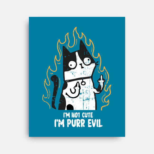 I'm Purr Evil-None-Stretched-Canvas-turborat14