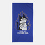 I'm Purr Evil-None-Beach-Towel-turborat14