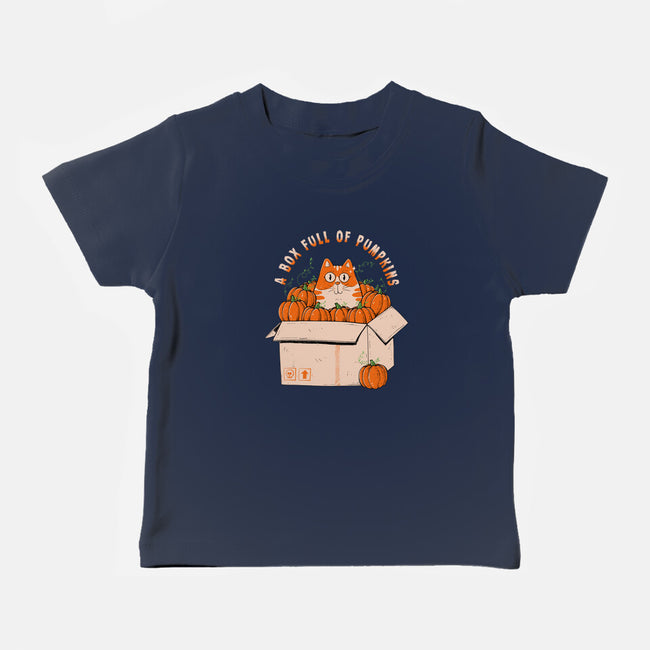 A Box Full Of Pumpkins-Baby-Basic-Tee-GODZILLARGE