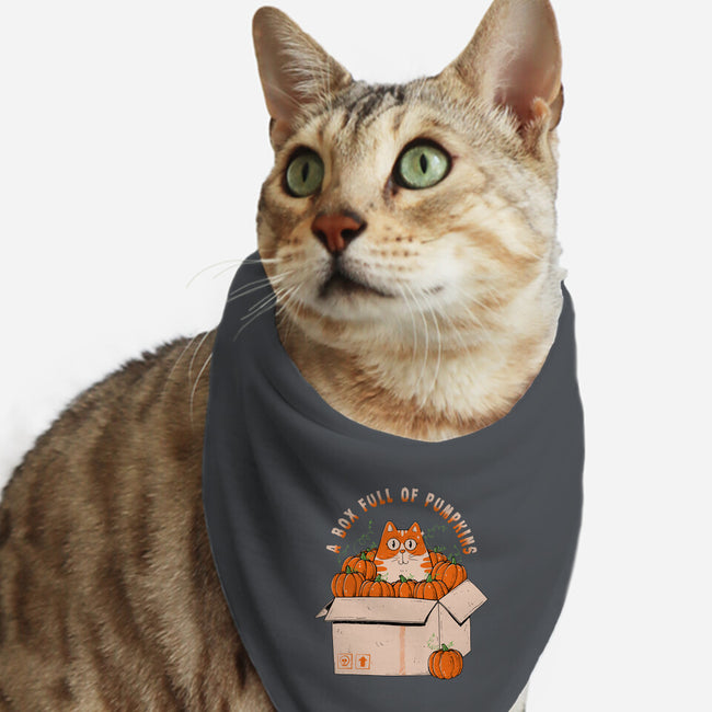 A Box Full Of Pumpkins-Cat-Bandana-Pet Collar-GODZILLARGE