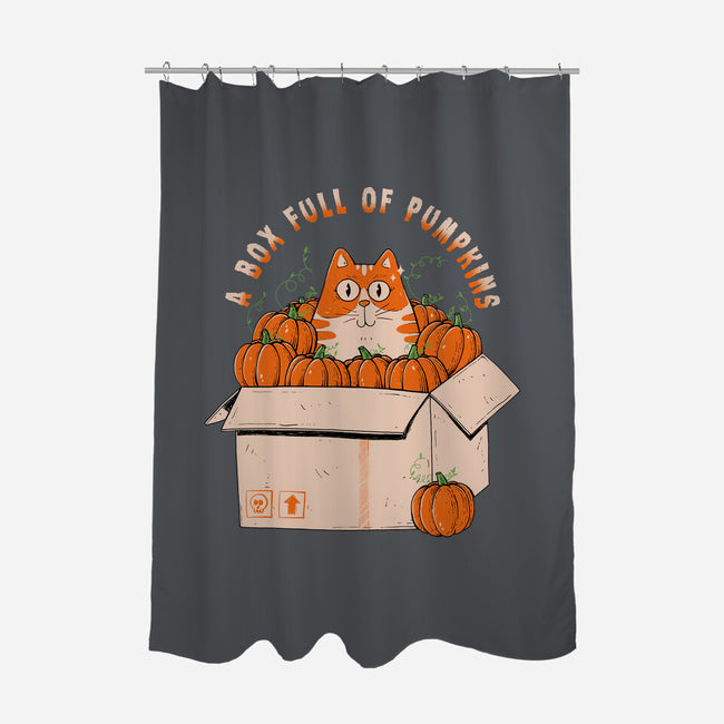 A Box Full Of Pumpkins-None-Polyester-Shower Curtain-GODZILLARGE