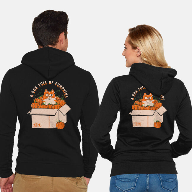 A Box Full Of Pumpkins-Unisex-Zip-Up-Sweatshirt-GODZILLARGE