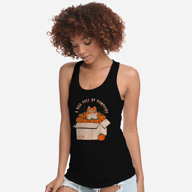 A Box Full Of Pumpkins-Womens-Racerback-Tank-GODZILLARGE