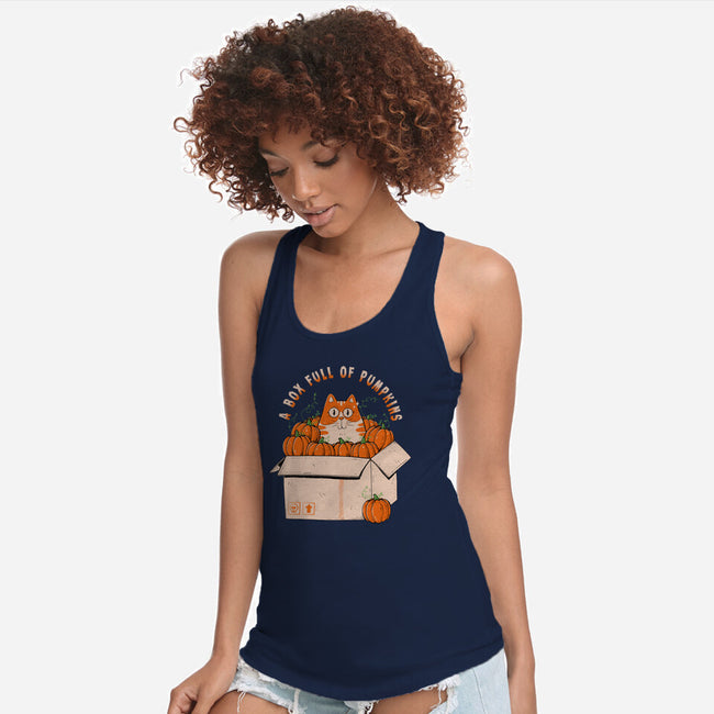 A Box Full Of Pumpkins-Womens-Racerback-Tank-GODZILLARGE