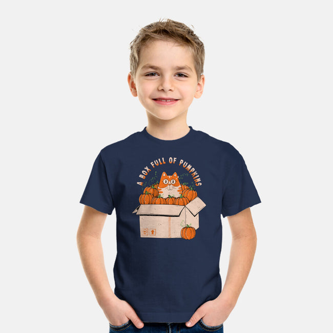 A Box Full Of Pumpkins-Youth-Basic-Tee-GODZILLARGE