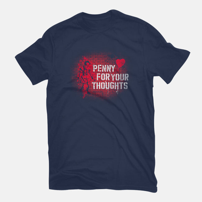 Penny For Your Thoughts-Mens-Heavyweight-Tee-rocketman_art