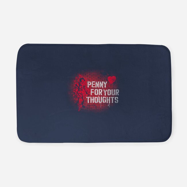 Penny For Your Thoughts-None-Memory Foam-Bath Mat-rocketman_art