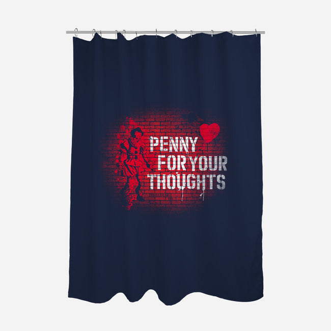 Penny For Your Thoughts-None-Polyester-Shower Curtain-rocketman_art