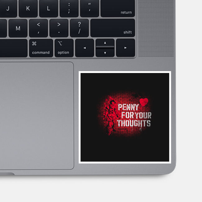 Penny For Your Thoughts-None-Glossy-Sticker-rocketman_art