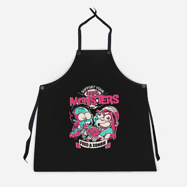 Support Your Local Zombie-Unisex-Kitchen-Apron-estudiofitas