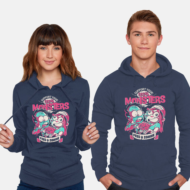 Support Your Local Zombie-Unisex-Pullover-Sweatshirt-estudiofitas